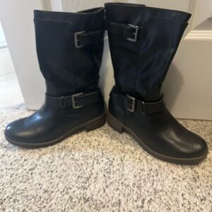 Black Buckle Boots